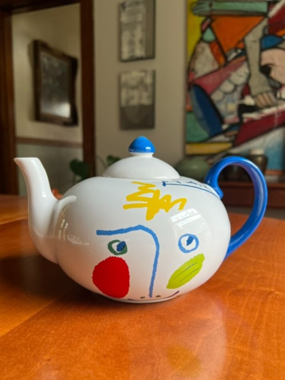VTG Picasso The Washerwoman 1962 by Masterpiece Editions Stoneware Teapot